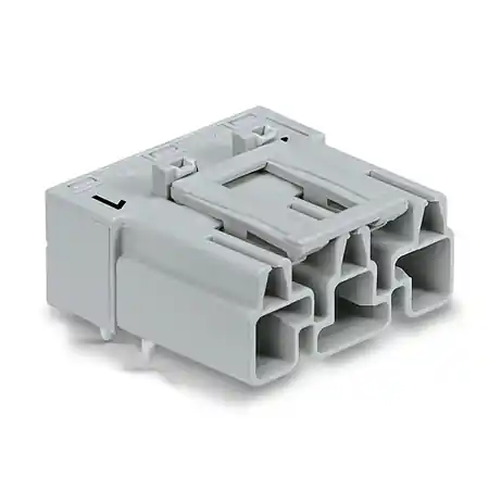 Ultima șansă Plug for PCBs; angled; 3-pole; Cod. B; gray Wago