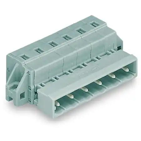 1-conductor male connector; clamping collar; 2.5 mm²; Pin spacing 7.5 mm; 7-pole; 2,50 mm²; gray Wago Livrare expres