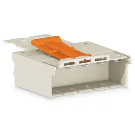 Ultima șansă 1-conductor male connector; Gripping plate; 2.5 mm²; Pin spacing 7.5 mm; 3-pole; 2,50 mm²; light gray Wago