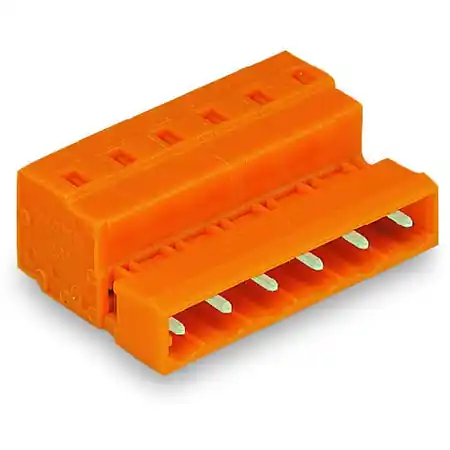 1-conductor male connector; 2.5 mm²; Pin spacing 7.62 mm; 12-pole; 2,50 mm²; orange Wago Cumpără acum