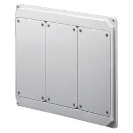 Transport gratuit QMC125-200 - FLANGED PANEL FITTED FOR MOUNTING SOCKET OUTLET - 3 VERTICAL IB SOCKET OUTLET 16/32A IP55 - WHITE Gewiss