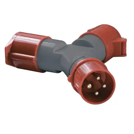 Adapter two-beam TS1012-214 3P+PE 16A 380V IP44 Iek Popular