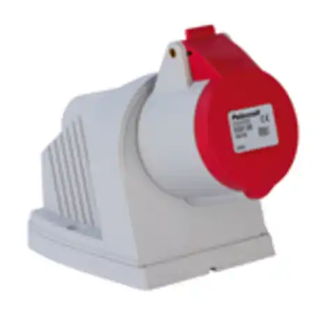 Vezi acum TOPTER Priza aparenta, 90° unghiular, 16A 2P+E 100-130V 50-60HZ 4H IP44 Palazzoli