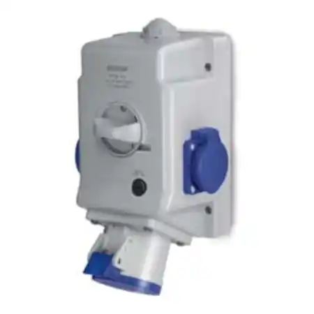 Vezi acum Priza aparenta32A 6h 2P+E 200-250V 1 NR FRENCH IP44/IP54 Scame