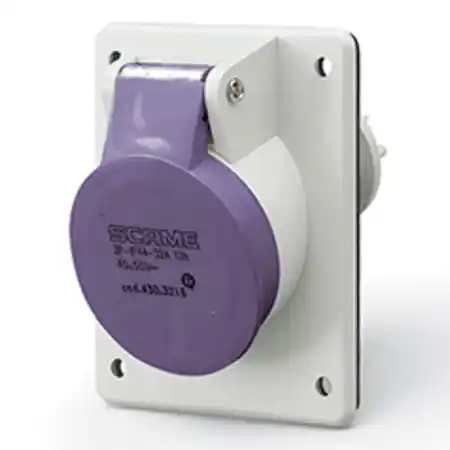 Transport gratuit Priza incastrata16A 3P 20-25V 50Hz 60Hz 70X87MM terminal cu surub Scame