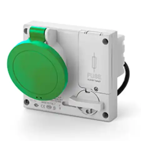 Transport gratuit Priza interblocabila16A 3P+E 10h >50V 100-300Hz 136X125MM terminal cu surub Cu interblocaj mecanic Scame