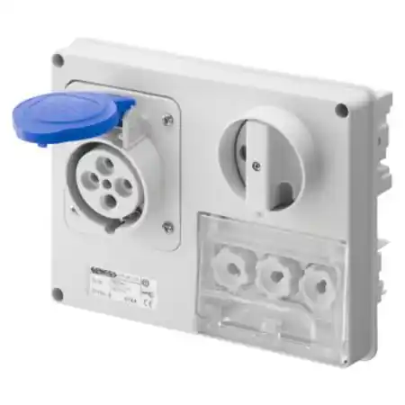 Ultima șansă Priza industriala cu interblocaj - WITHOUT BOTTOM - WITH FUSE-HOLDER BASE - 2P+E 16A 200-250V - 50/60HZ 6H - IP44 Gewiss