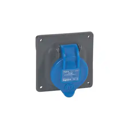 Ultima șansă Panou montaj priza fixing centre Hypra - IP44 -200/250 V~ -16 A -2P+E -plastic Legrand