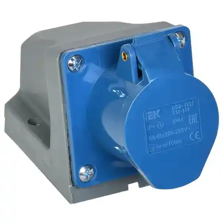 Ultima șansă priza 113 fixed 2P+PE 16A 220V IP44 Iek