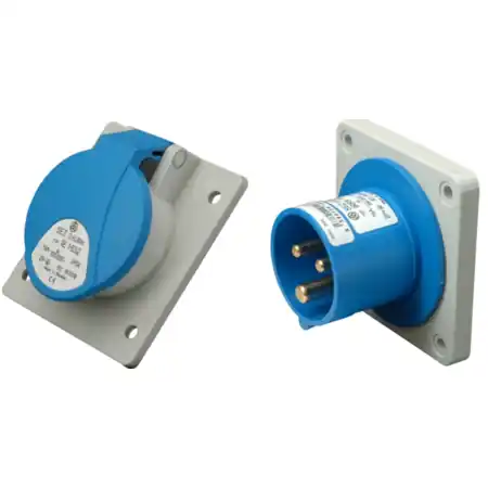 Ultima șansă Pachet Conexiuni Industriale Trifazate SEZ 32A 400V 4 Poli IP44 – Solutia Profesionala pentru Montaj Incastrat KVD