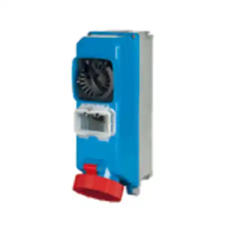 Ultima șansă TAIS SWITCHED Priza din fibra cu interblocaj mecanic AND EN50022 RAIL 63A 3P+E 380-415V 50-60HZ 6H IP67 Palazzoli