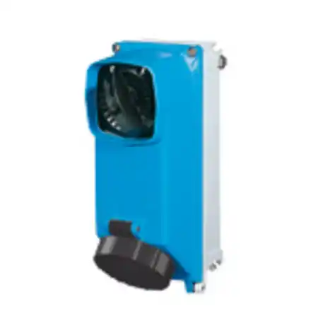 ALUPRES SWITCHED Priza din aliaj aluminiu cu interblocaj mecanic si suport fuzibil 32A 3P+E 480-500V 50-60HZ 7H IP66/67/69 Palazzoli Chilipir