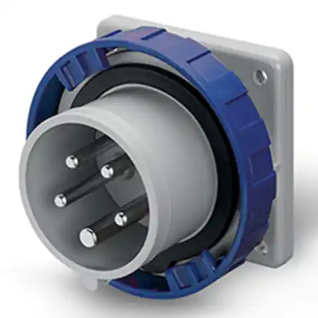 Vezi acum Stecher fix16A 3P+N+E 9h 208-250V 50Hz 60Hz 75X75MM terminal cu surub Scame