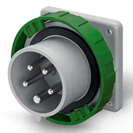 Ultima șansă Stecher fix16A 3P+N+E 2h >50V >300-500Hz 75X75MM terminal cu surub Scame