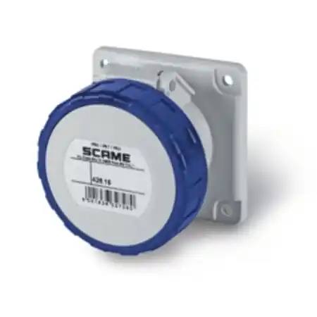 Transport gratuit Priza incastrata16A 3P+E 9h 200-250V 50Hz 60Hz 75X75MM terminal cu surub Scame