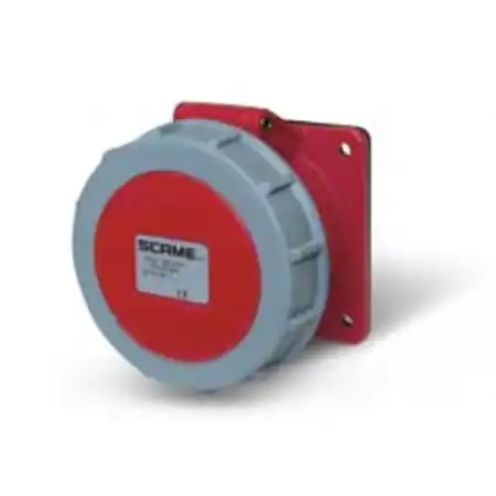 Transport gratuit Priza incastrata16A 6P+E 6h 380-415V 50Hz 60Hz 75X75MM terminal cu surub Scame