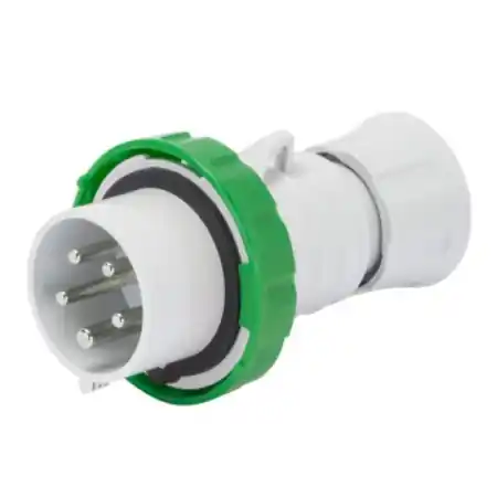 Ultima șansă Stecher fisa industriala HP - IP66/IP67/IP68/IP69 - 3P+N+E 16A >50V >300-500HZ - GREEN - 2H - Strangere cu surub Gewiss