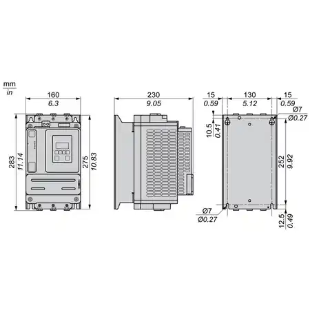 Softstarter Altivar ATS430, 75A, 208 V c.a. la 600V, control 110 A la 230 V c.a. Schneider Disponibil imediat