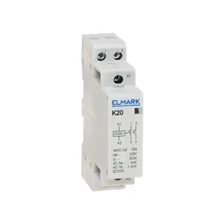 Cel mai bun preț CONTACTOR MODULAR K20 25A 230 1NO+1NC Elmark
