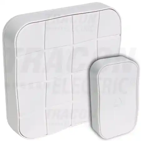 Sonerie fara fir BELLW1-1V1 3×AA, 1×CR2032, IP44, 100m, 10 music Tracon Preț redus