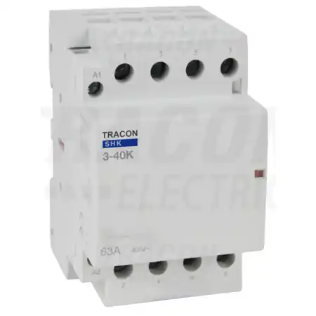 Retur gratuit Contactor modular SHK3-40 230V AC, 50Hz, 3 Mod, 3×NO, AC1/AC7a, 40A Tracon