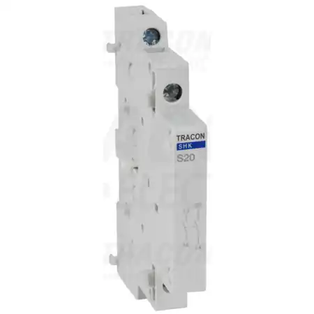 Cel mai bun preț Contact auxiliar pentrucontactoare SHK SHK-S20 0,5 Mod, 2NO, AC12 (230V) 5A Tracon