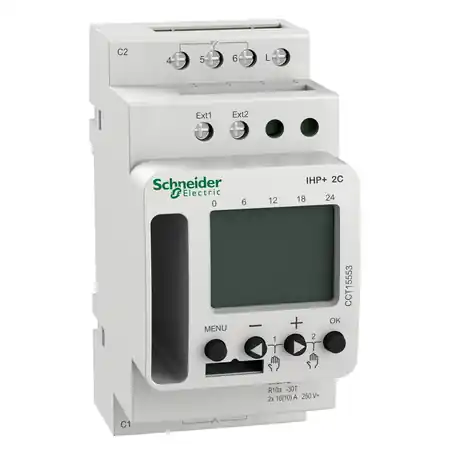Acti 9 IHP+ 2C (24h/7d) SMARTw programmable time switch Schneider Nu rata