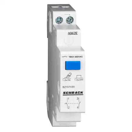 Buton modular cu retinere 1ND+1NI 16A Schrack Popular