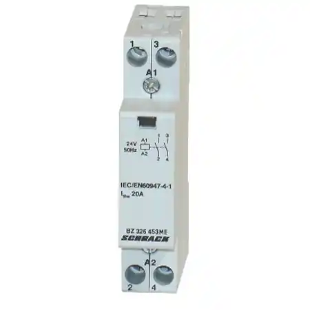 Transport gratuit Contactor modular (1UH) 20A, 2 ND, 24Vca, seria AMPARO Schrack