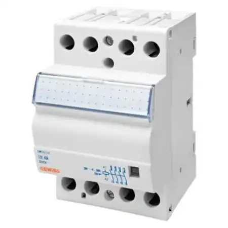 Vezi acum CONTACTOR CTR - 63A 4NO 24V - 3 module Gewiss