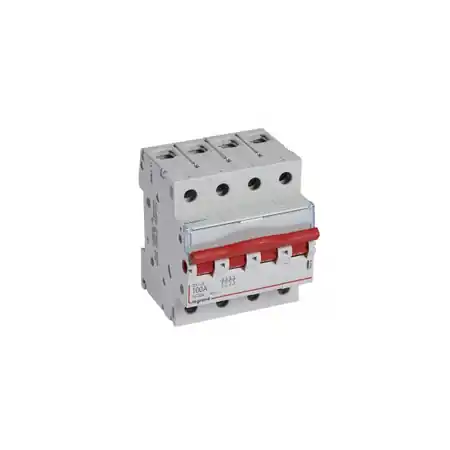 Separator modular- 4P 400 V~ - 100 A - rosu handle Legrand* Preț promoțional