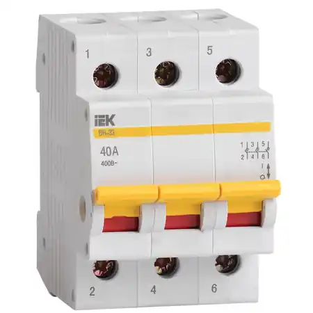 Separator (mini-contact-breaker) VN-32 3P 40A Iek Reducere