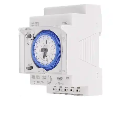 Ultima șansă Klass – Ceas programator analogic SUL 181d (montaj pe sina / 3module) Moon