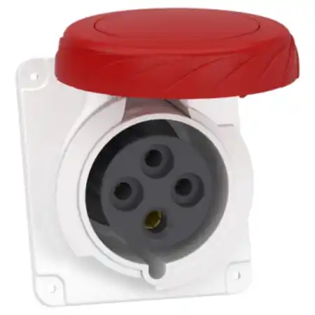 Cel mai vândut Priza Mureva, surub, Angulara, 32A, 3P + E, 380, 415 V Ac, Panou Schneider