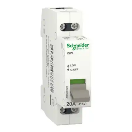 Separator de Sarcina Acti9 Isw, 2 Poli, 20 A, 415V Schneider Preț promoțional