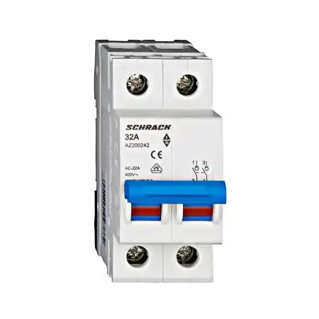 Bestseller Comutator principal modular AMPARO, 32A, 2-poli Schrack