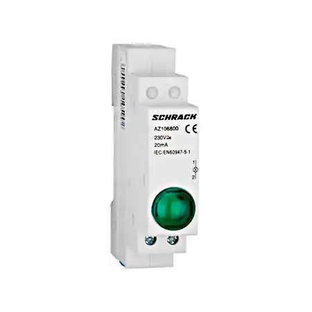 Cel mai vândut Lampa modulara simpla cu LED, AMPARO, verde, 230V-AC Schrack