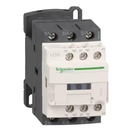 Ultima șansă TeSys D contactor - 3P(3 NO) - AC-3 - <= 440 V 18 A - 24 V AC coil Schneider