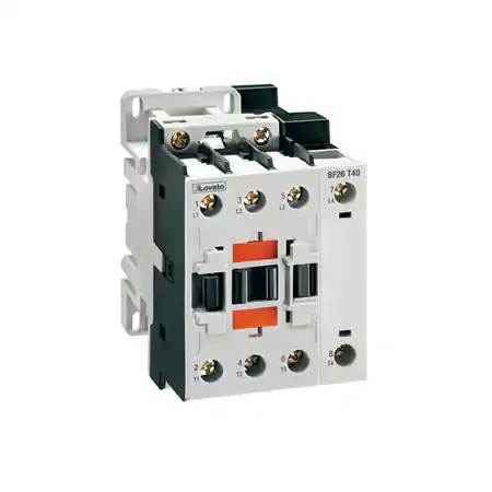 Cel mai vândut Contactor tetrapolar, Intensitate curent lucu (AC1) = 56A, DC bobina LOW CONSUMPTION, 48VDC Lovato