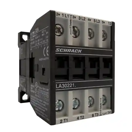 Calitate înaltă Contactor 3pole, 11kW/22A AC3, 32A AC1, 1NO, 110VAC Schrack