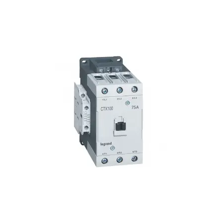 Retur ușor Contactor tripolar CTX³ 65 - 75 A - 415 V~ - 2 NO + 2 NC - lug terminals Legrand*