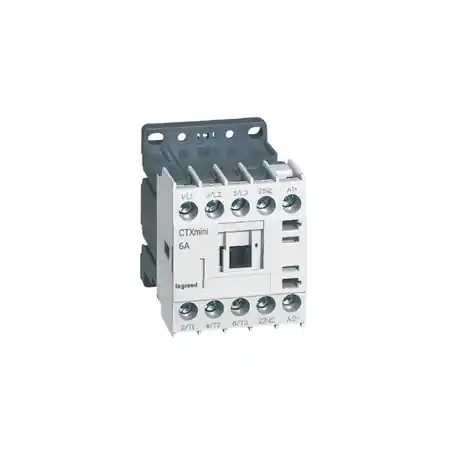 Transport gratuit Minicontactor tripolar CTX³ - 6 A (AC3) - 24 V= - 1 NC - screw terminals Legrand*