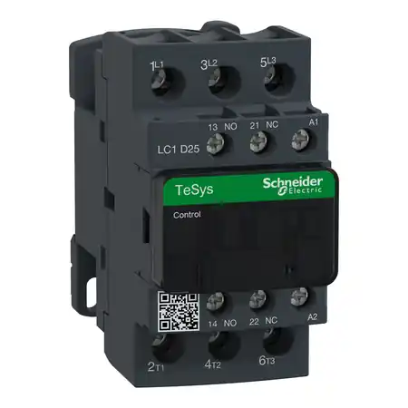 Tesys D contactor - 3P(3 NO) - AC-3 - 440 V 25 A - 24 V AC bobina Schneider Preț mic
