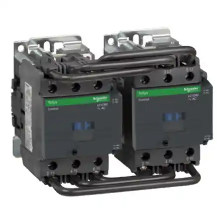 Ultima șansă Contactor inversor, TeSys Deca, 3P(3NO), AC-3/AC-3e, <= 440V 80A, bobina 115V AC Schneider