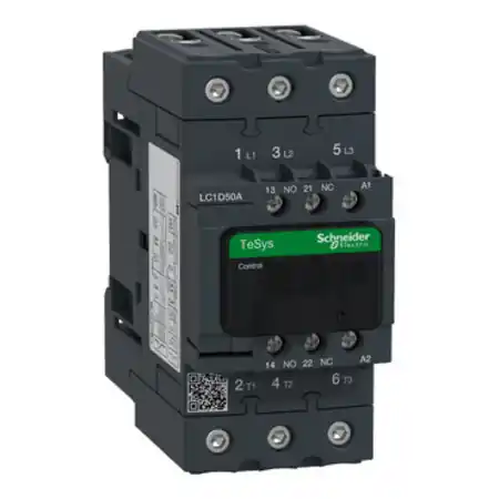 Ultima șansă Contactor TeSys D 3P 50A AC-3440V - aux 1NO+1NC - 42V 50Hz - EverLink Schneider