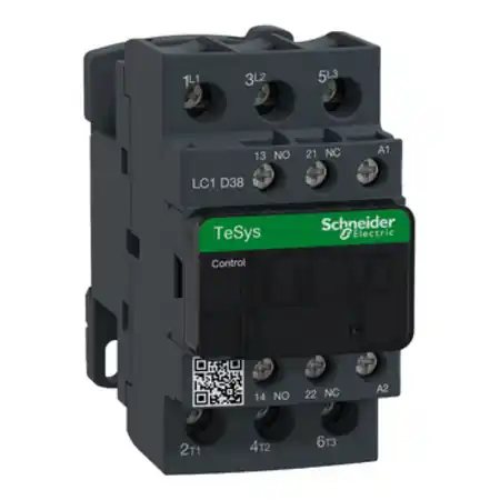 Bestseller Contactor, TeSys Deca, 3P(3NO), AC-3/AC-3e, <=440V, 38A, bobina 415V AC 50/60Hz, borne cu surub Schneider