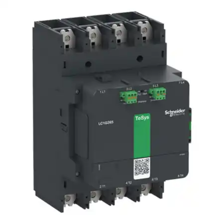 Retur gratuit Contactor TeSys Giga, 4P (3 NO), AC-3 <= 440V 500A, versiunea avansata, bobina 48..130V c.a./c.c. Schneider
