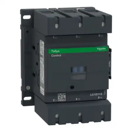 Chilipir Contactor, TeSys Deca, 3P(3NO), AC-3/AC-3e, <=440V, 115A, bobina standard 48V CC, borne cu clema cu surub Schneider