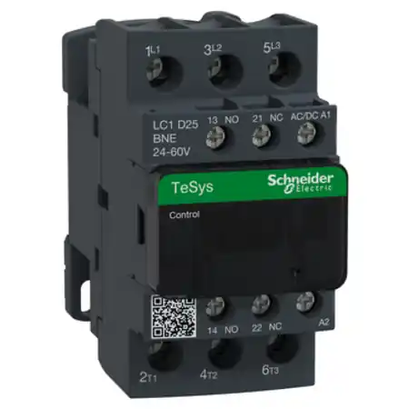 Retur gratuit Contactor Tesys D - 3P -= 440 V - 25 A Ac-3 - 24 - 60 V C.A/C.C Bobina Schneider
