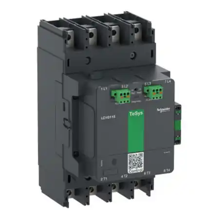 Bestseller Contactor TeSys Giga, 4P (3 NO), AC-3 <= 440V 115A, avansata, bobina 24..48V c.a./c.c. Schneider